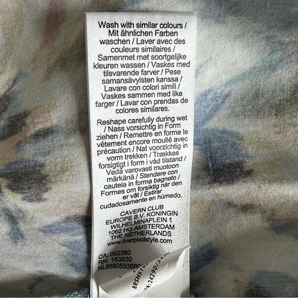 Liverpool Los Angeles Women’s 3/4 Sleeve Blouse Multicolor Size Large - Picture 12 of 14